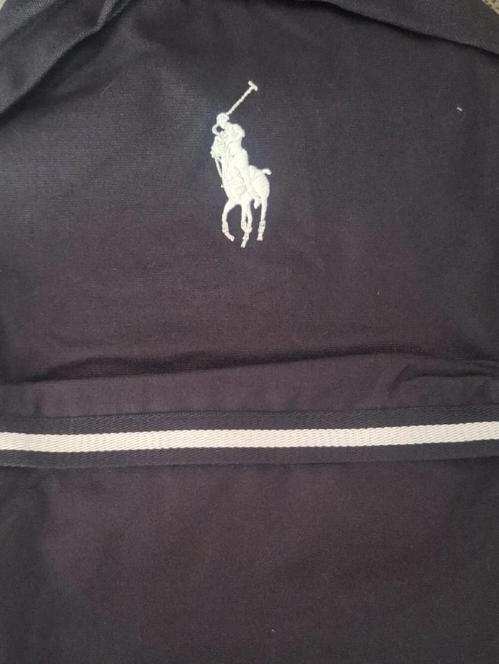 Ralph Lauren Navy Backpack with White Polo Logo